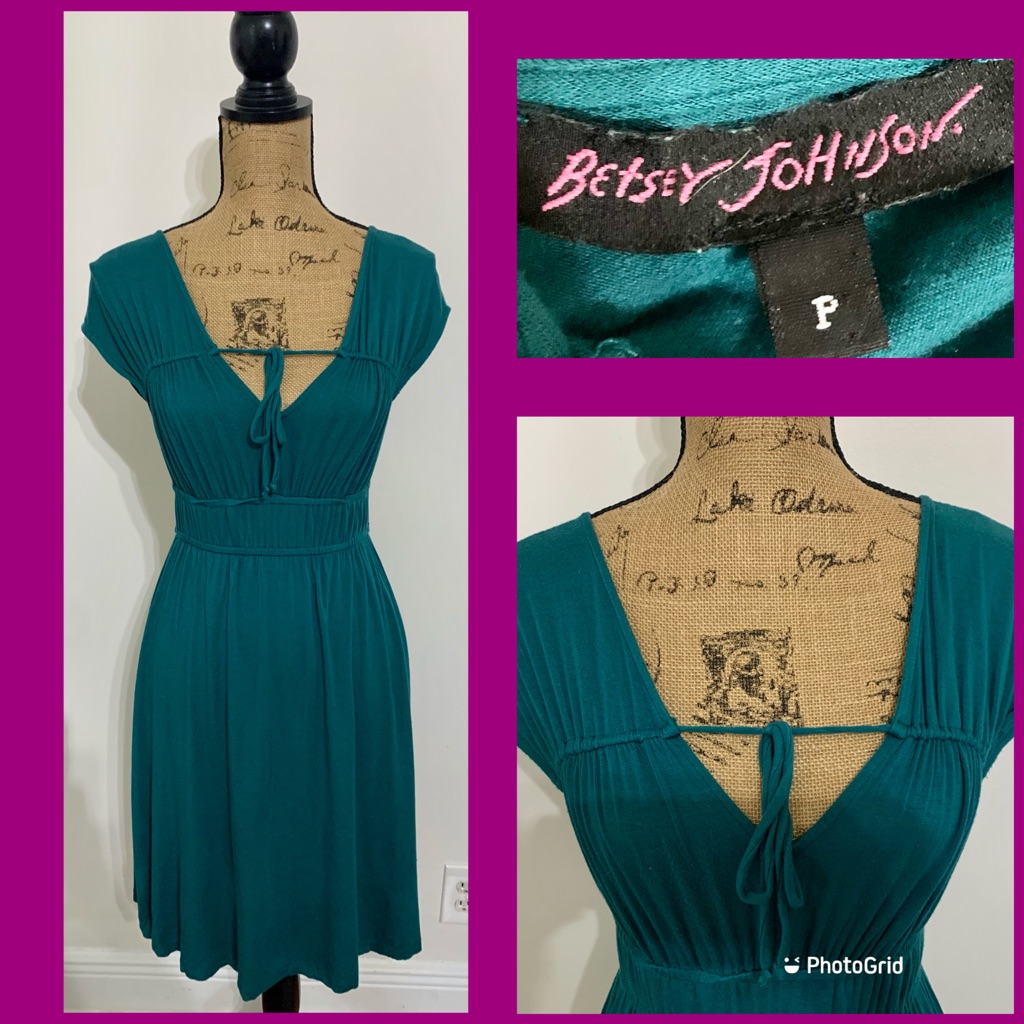 Betsey Johnson Jersey Pinup Retro Xox Dress